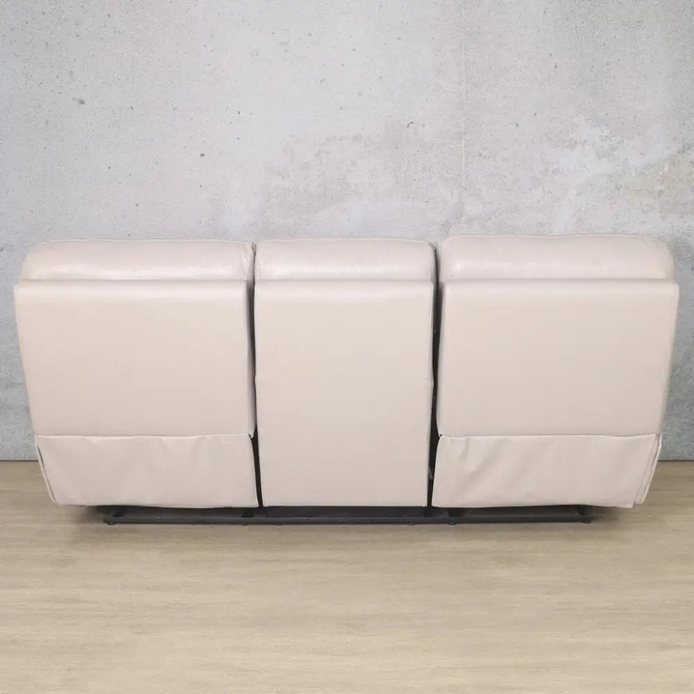 Delta 3 Seater Leather Recliner - Leather Recliner luxe grey