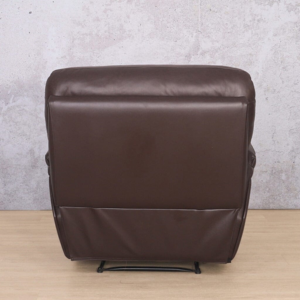 The Delta Recliner Chair is made from premium leather in luxe walnut - from Leather Galley. 