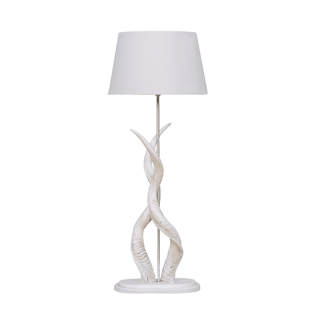 Double Kudu Horn Lamp + Shade Lamp Leather Gallery 