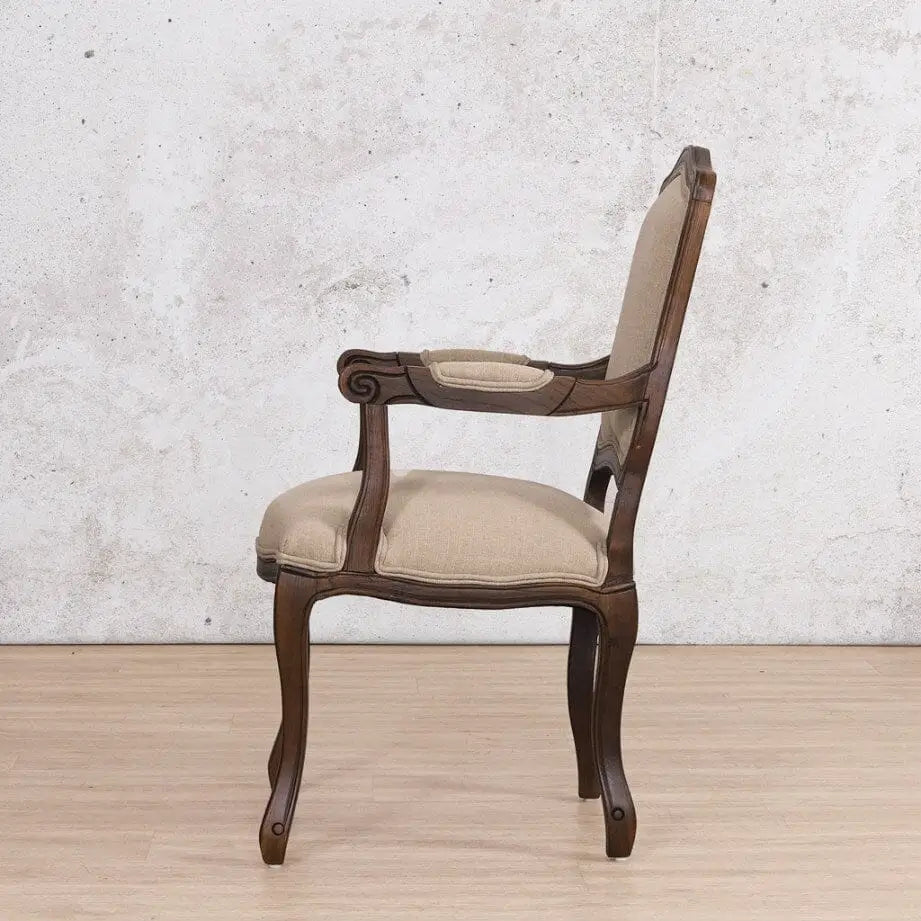 Duke Antique Chocolate Carver Dining Chair - Antique Chocolate - Dining Chair