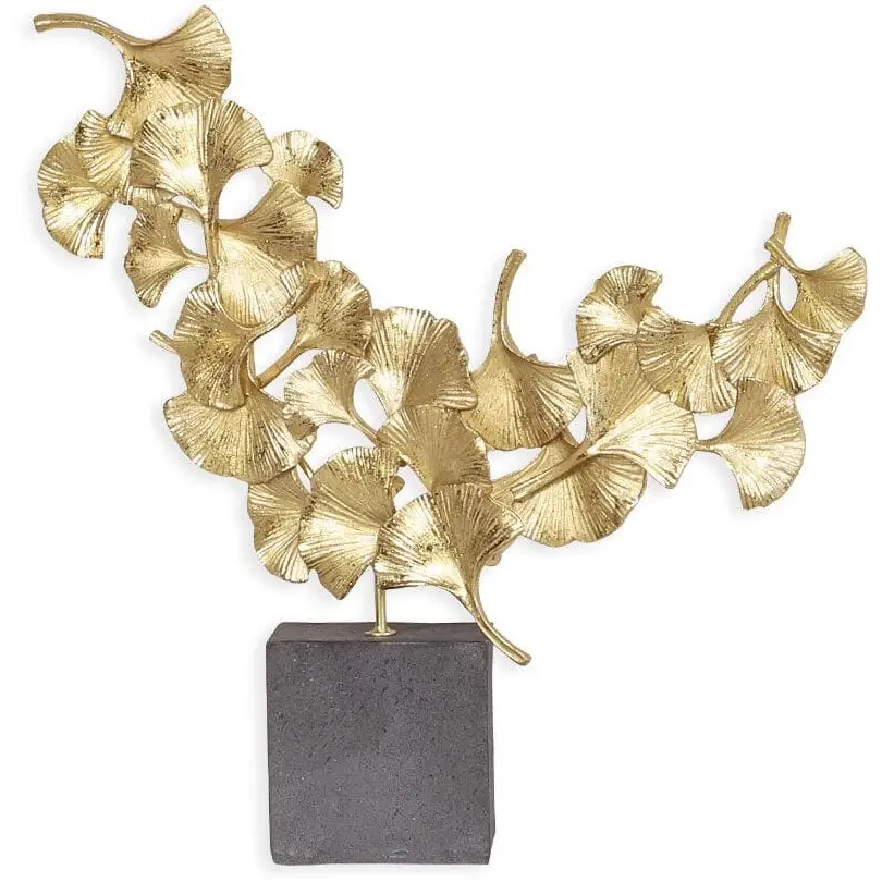 Elegant Ginkgo Sculpture - Ornament