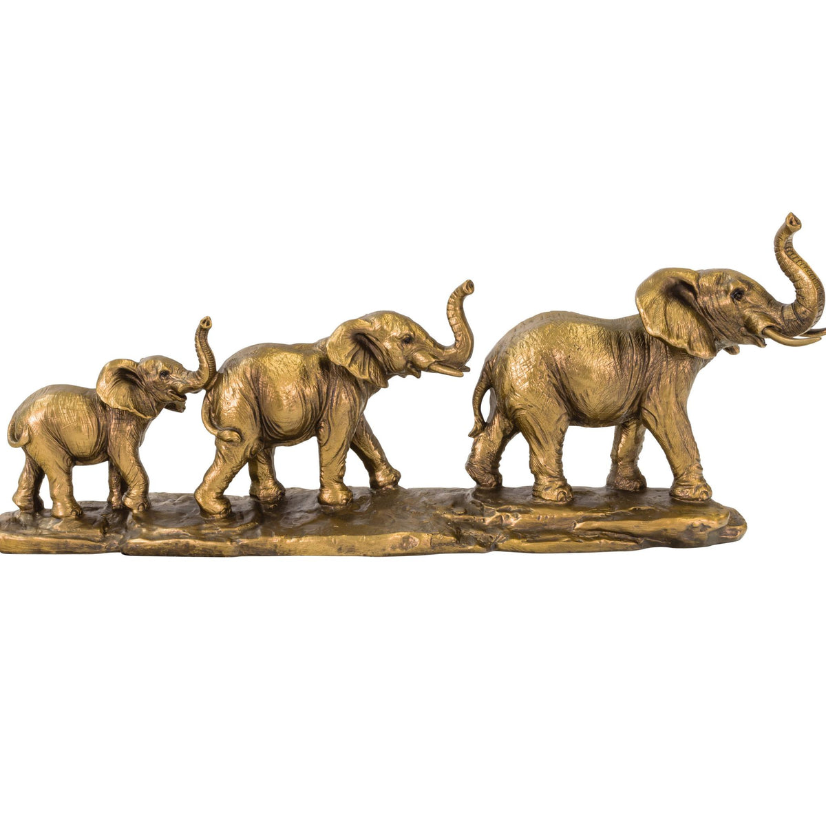 Elephant Family Statue - Ornament