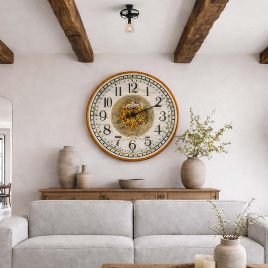 Estelle Clock - Dia 81.8cm - Clock | Leather Gallery