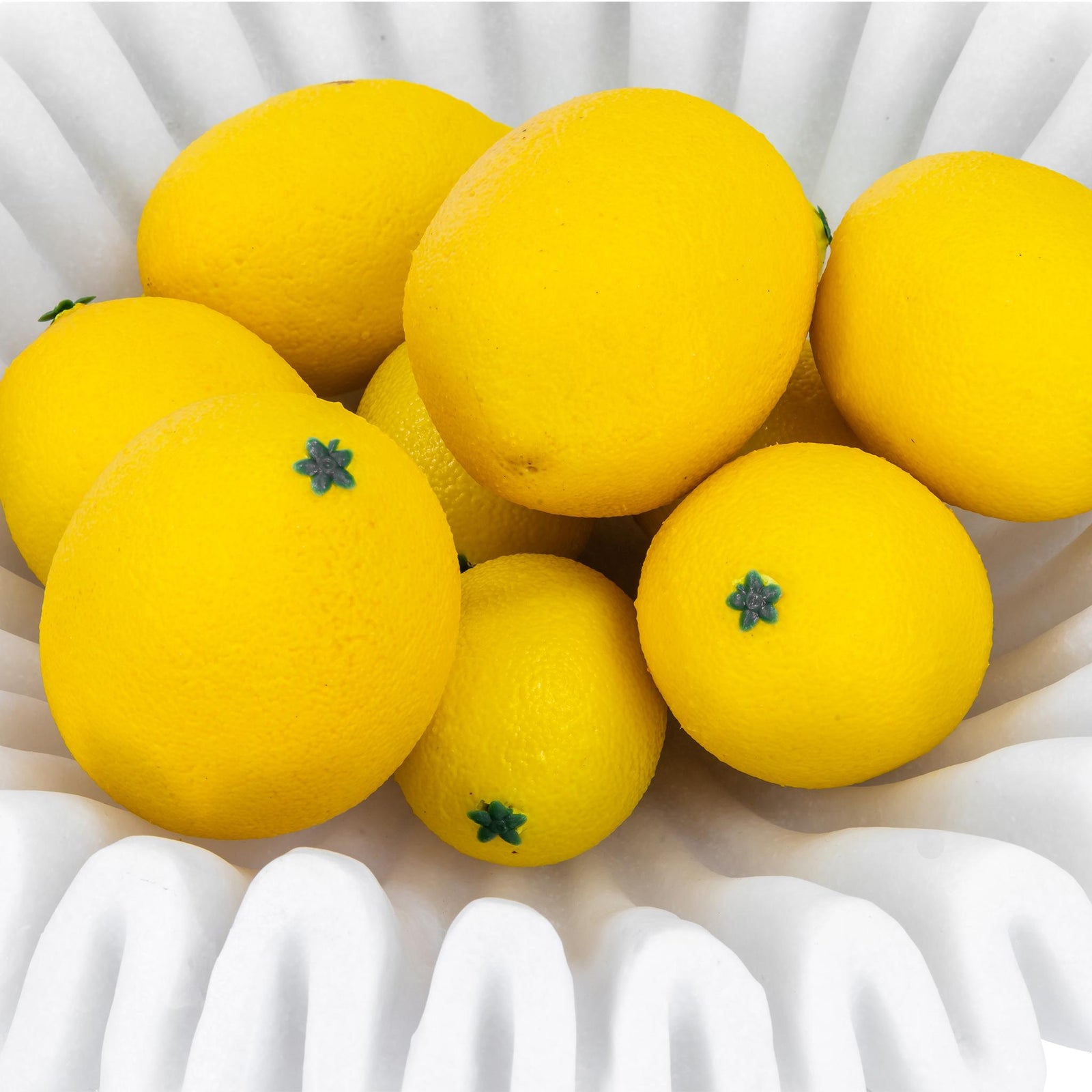 Eve Faux Lemon Bowl Filler | Leather Gallery Decor