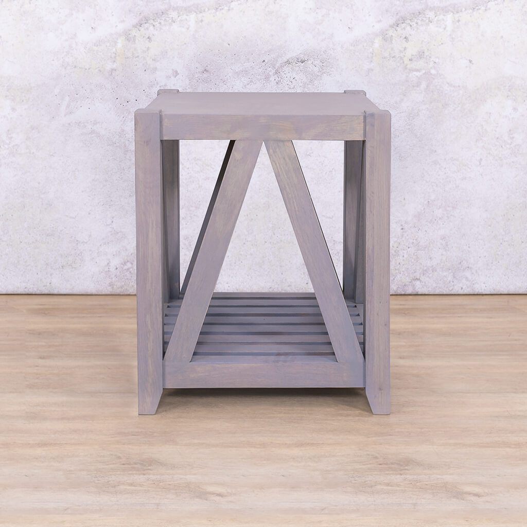 Fairview Antique Grey Side Table Side Table Leather Gallery 