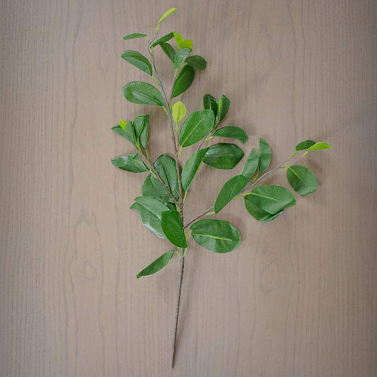 Faux Glossy Leaf Stem Decor Leather Gallery