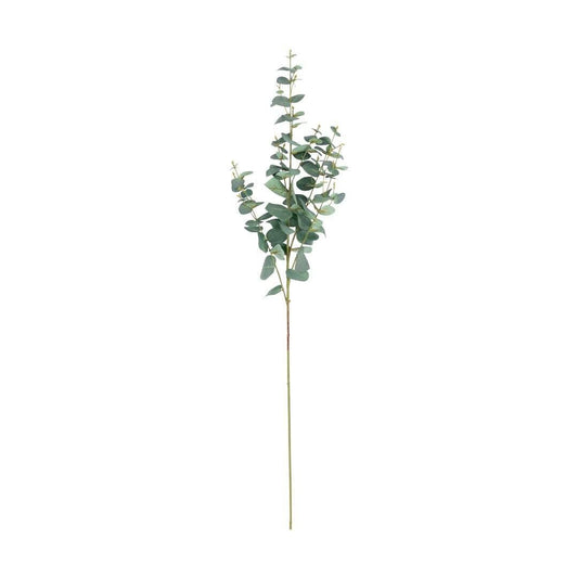 Faux Green Eucalyptus Stem Decor Leather Gallery Green 98cm