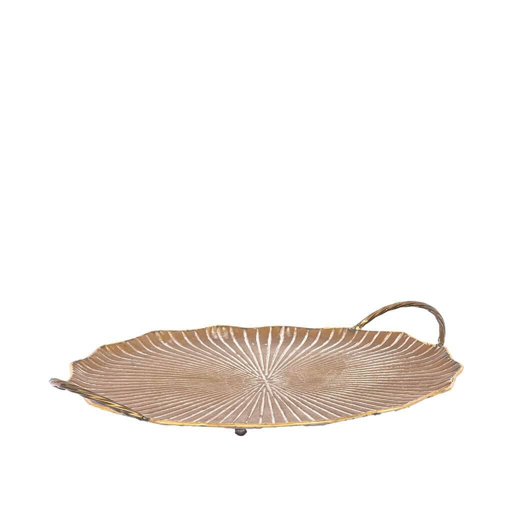 Faux Large Lotus Leaf Tray Trays Leather Gallery