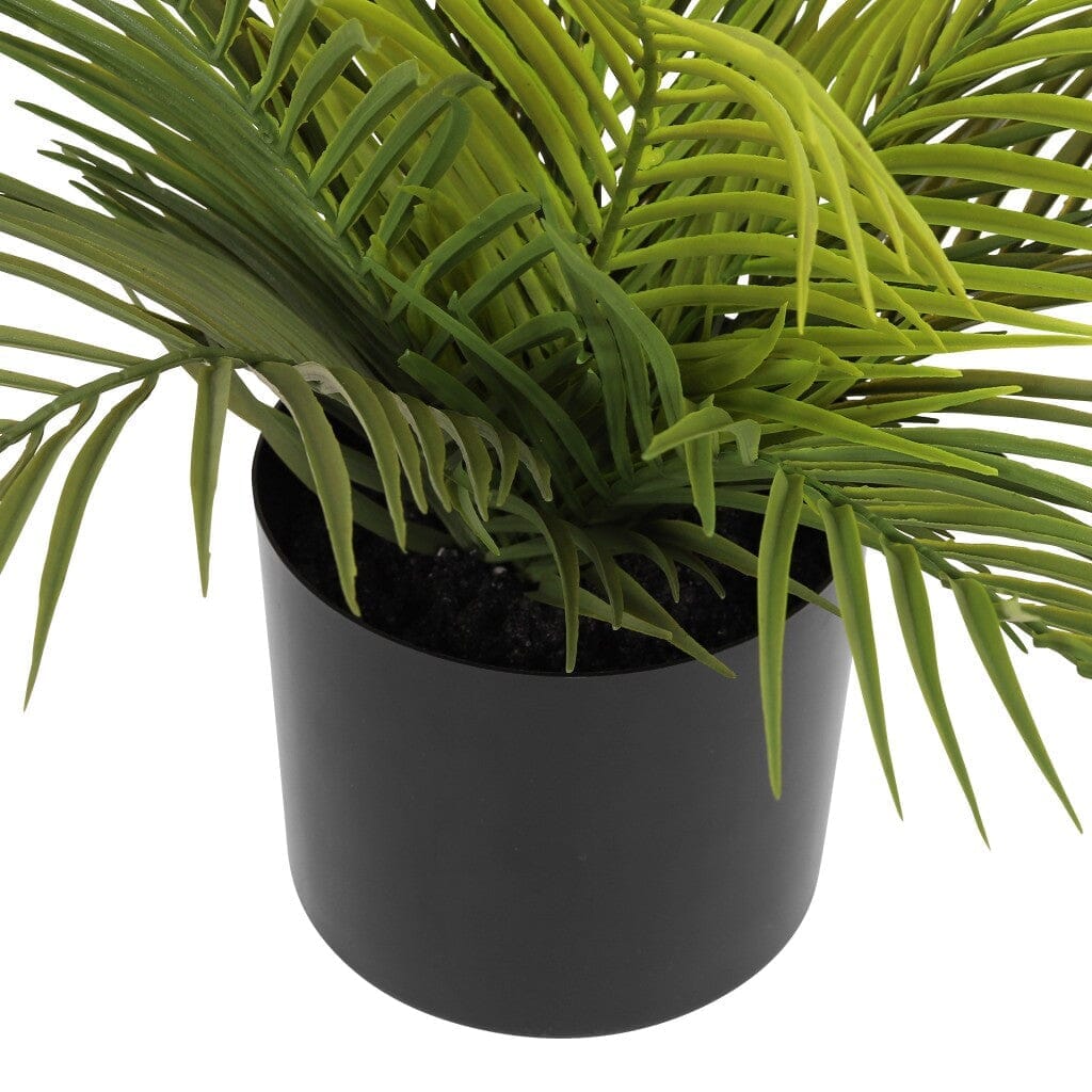 Faux Mini Palm Plant Decor Leather Gallery