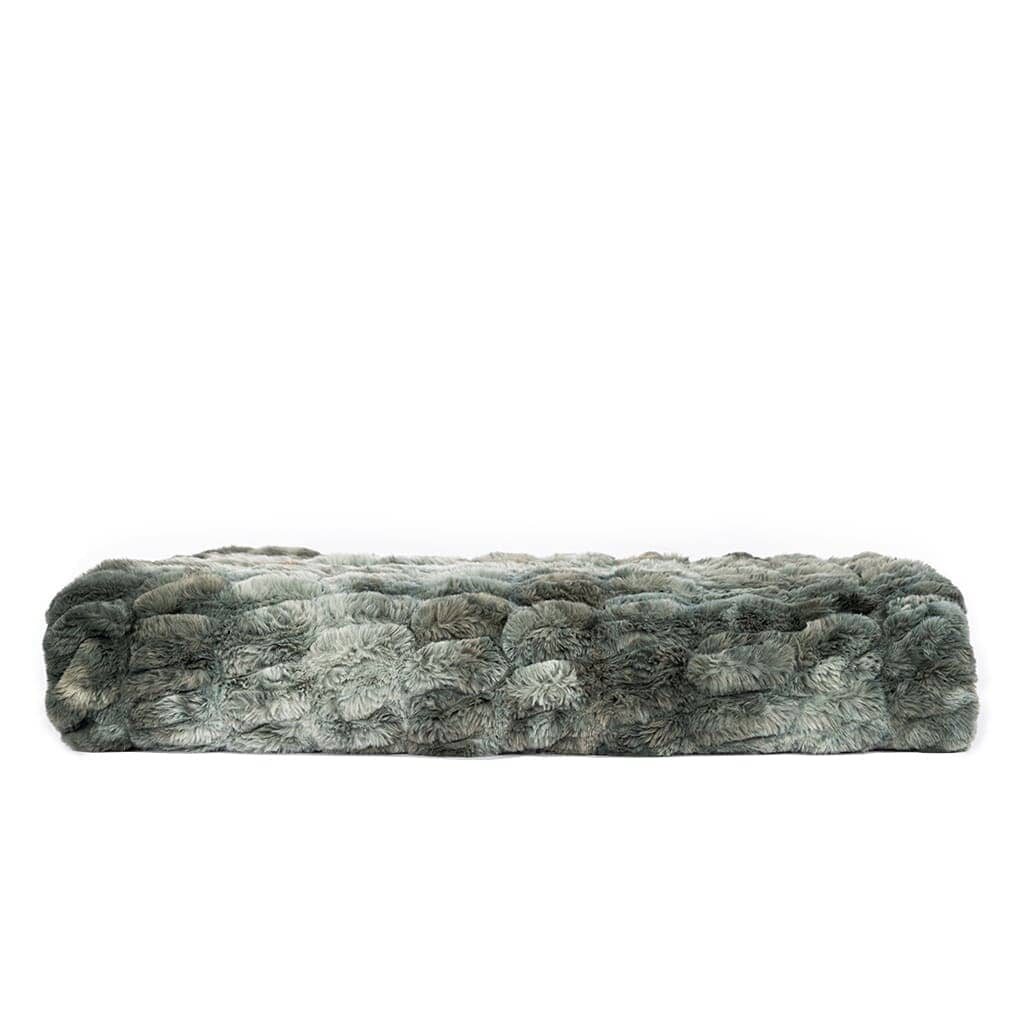 Faux Siberian Fur Graphite Steel Throw Throw Leather Gallery 