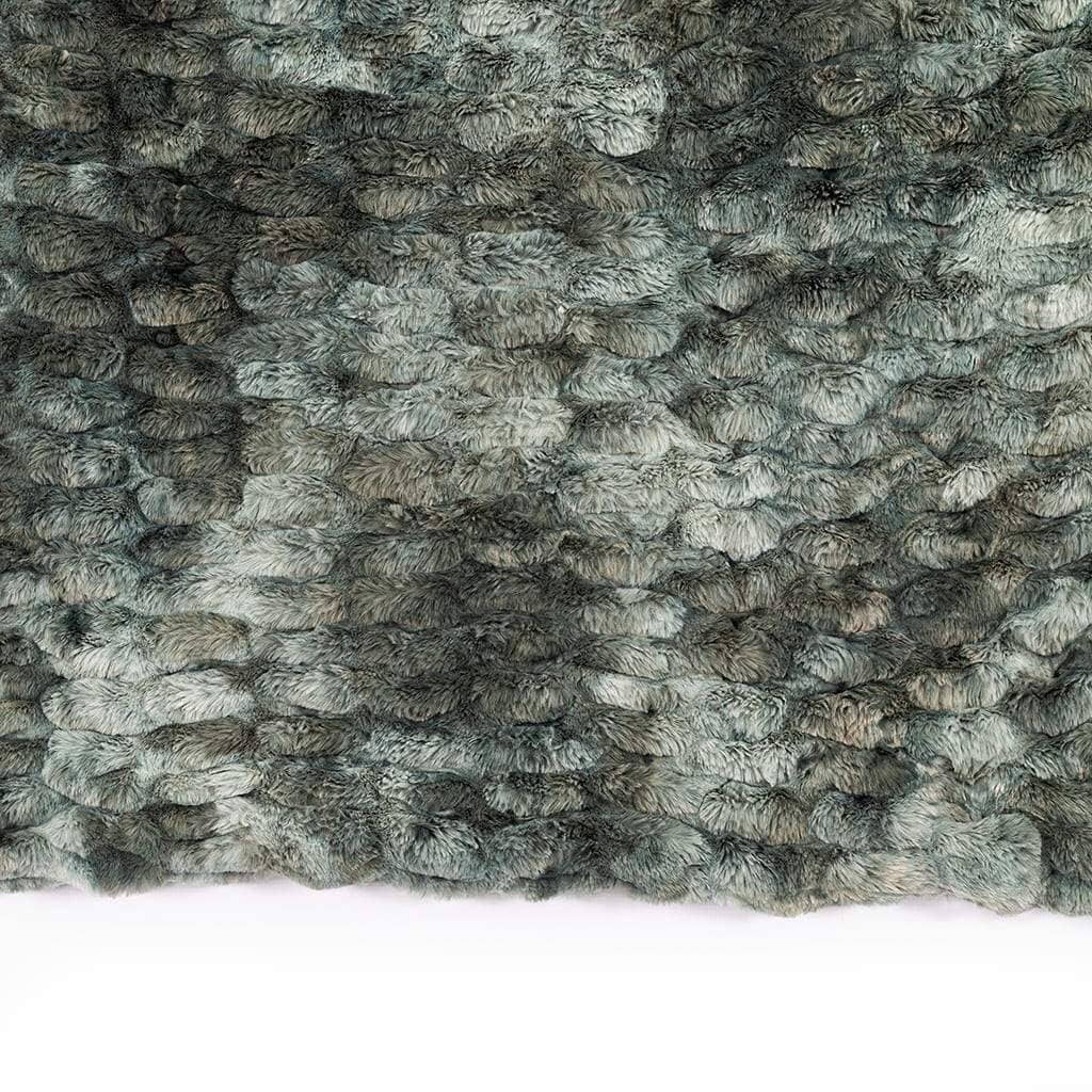 Faux Siberian Fur Graphite Steel Throw Throw Leather Gallery 