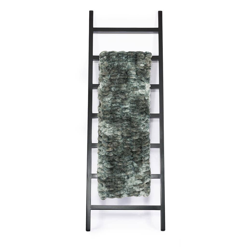 Faux Siberian Fur Graphite Steel Throw Throw Leather Gallery 