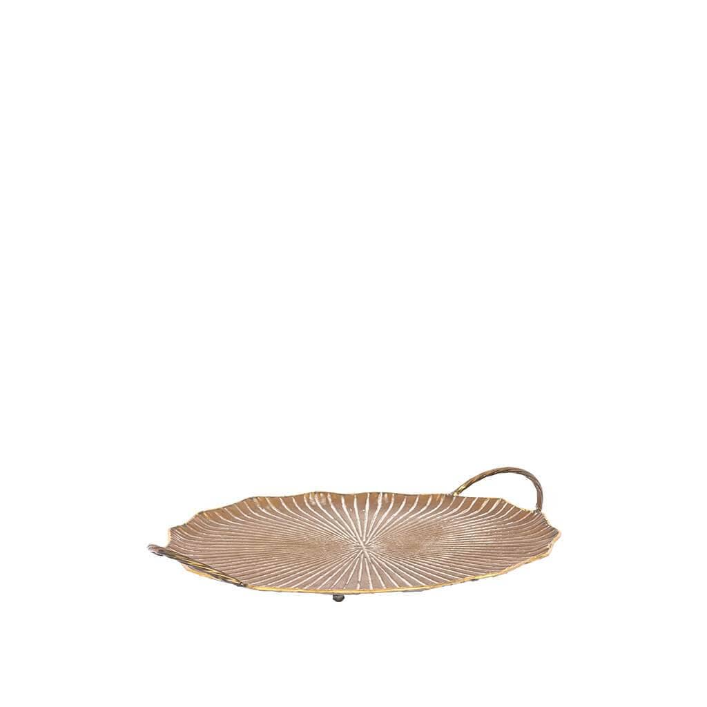 Faux Small Lotus Leaf Tray Trays Leather Gallery