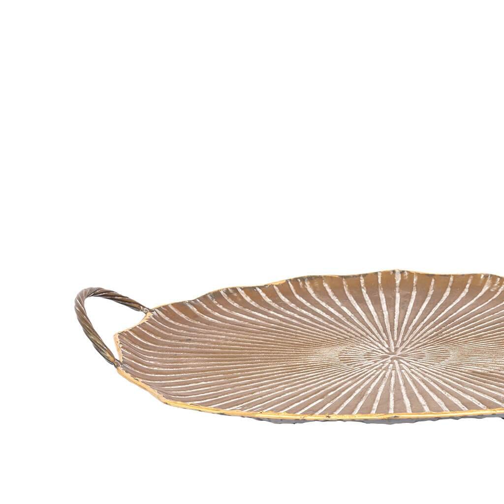 Faux Small Lotus Leaf Tray Trays Leather Gallery 