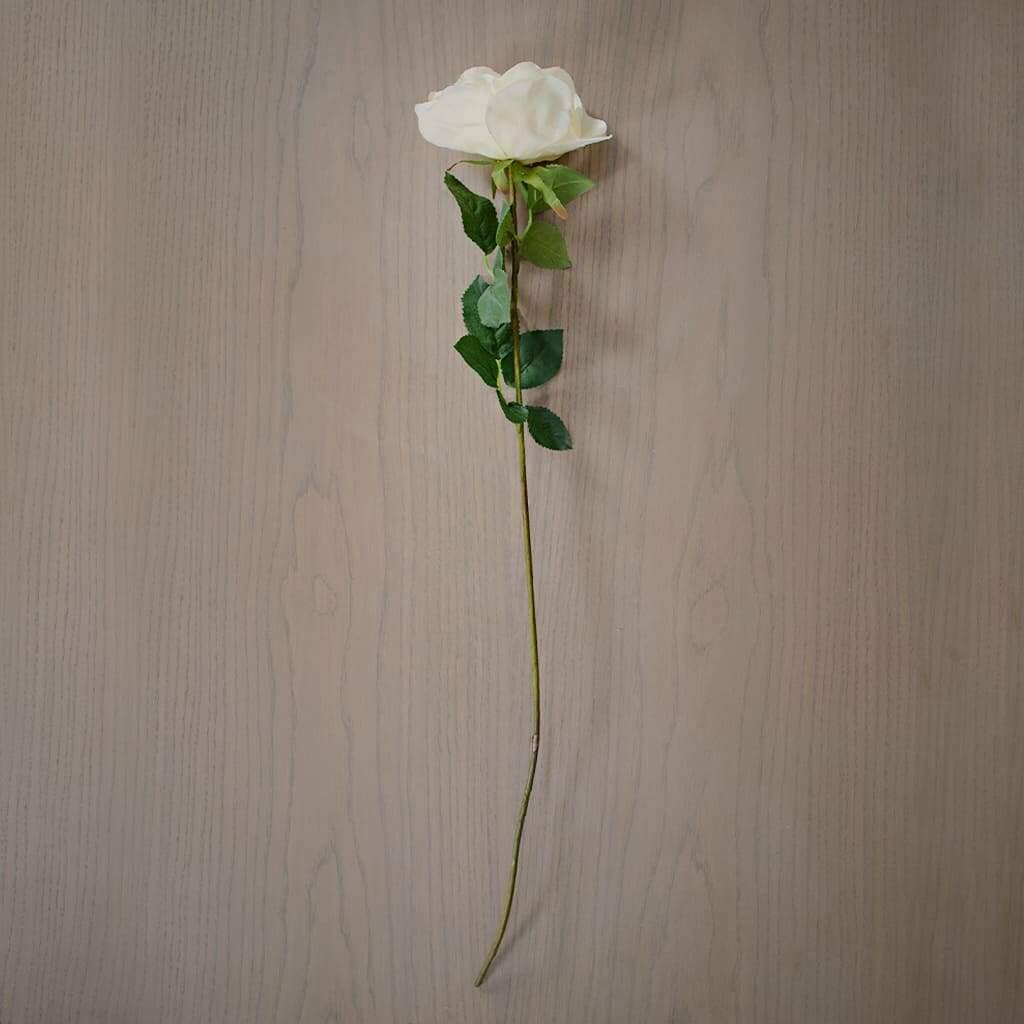 Faux Snow White Rose Decor Leather Gallery