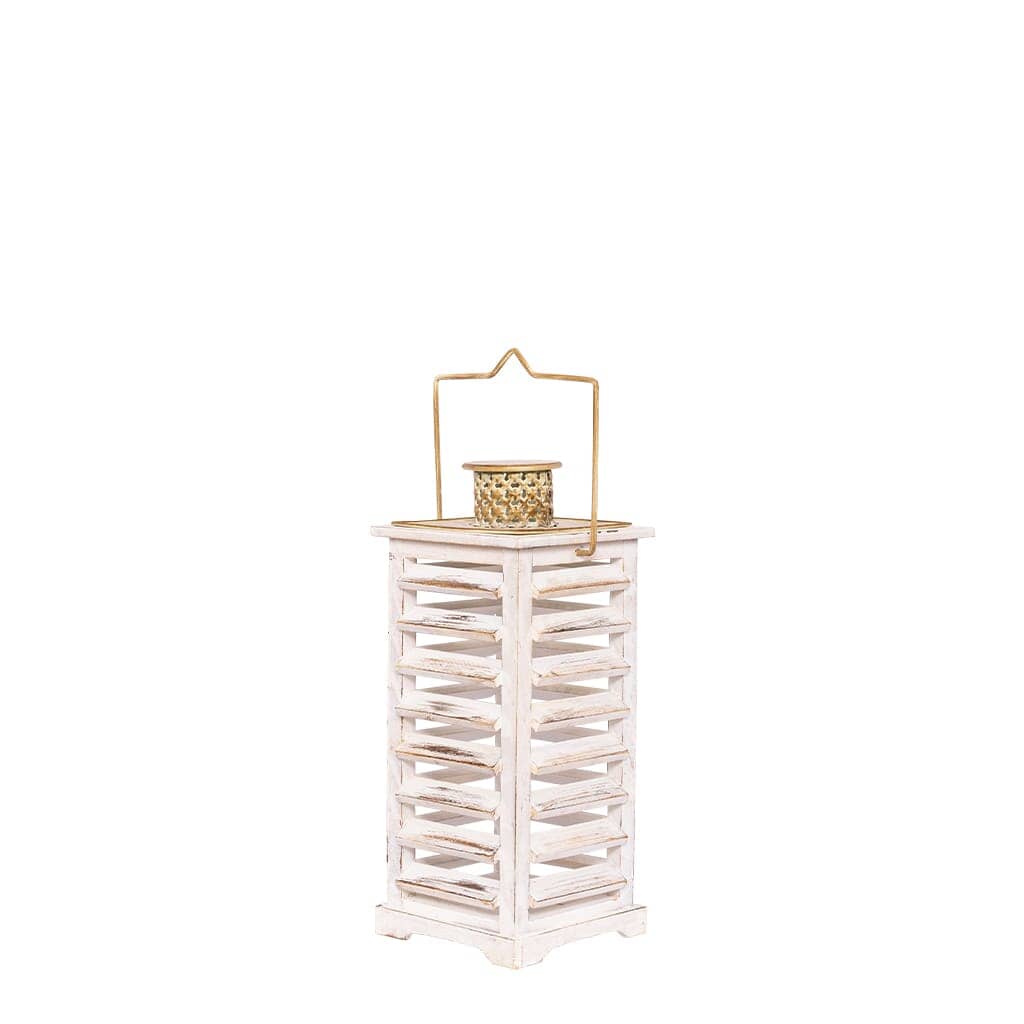 Flare Garden Lantern - Medium Lanterns Leather Gallery 
