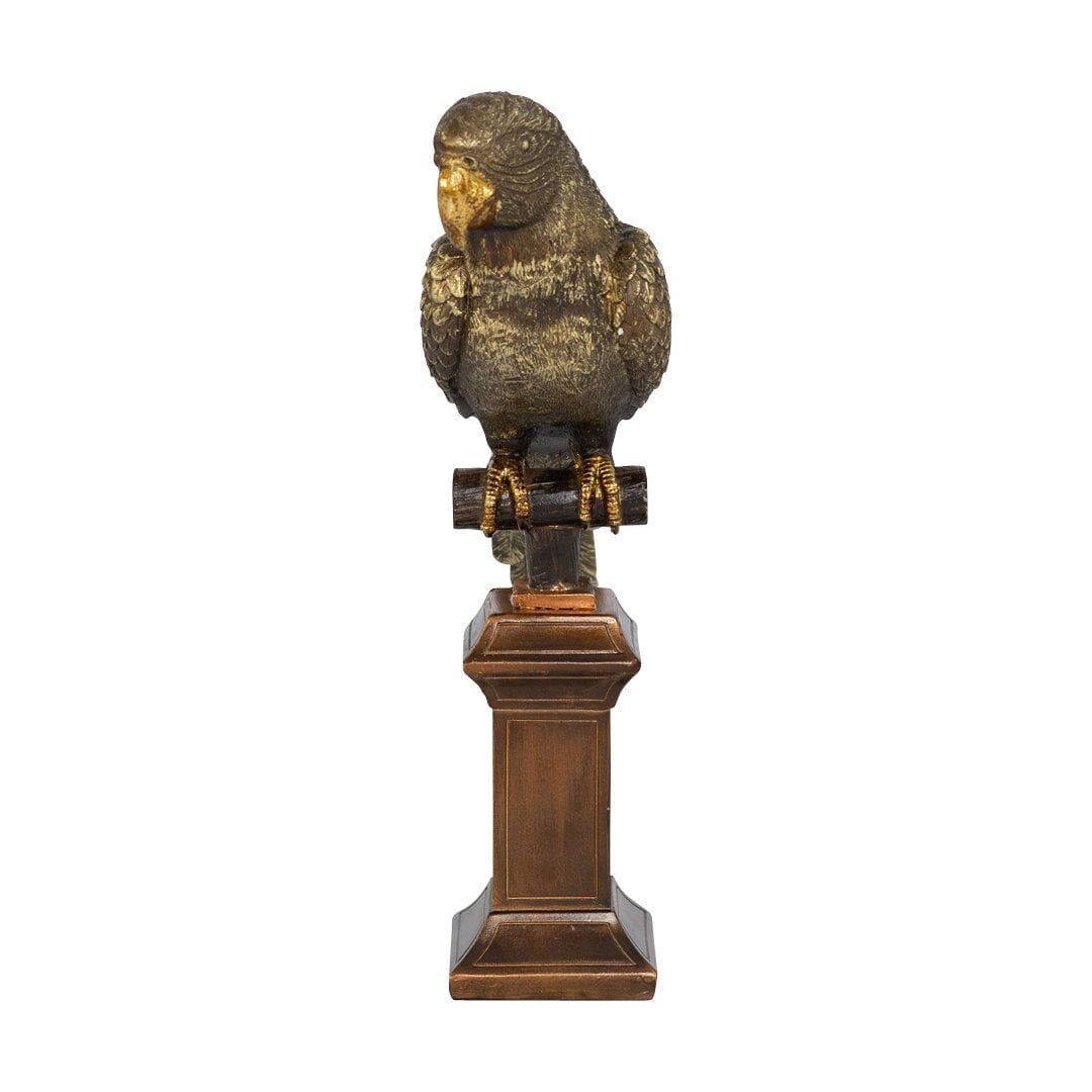 Flocked Parrot Ornament - Large Ornament Leather Gallery 