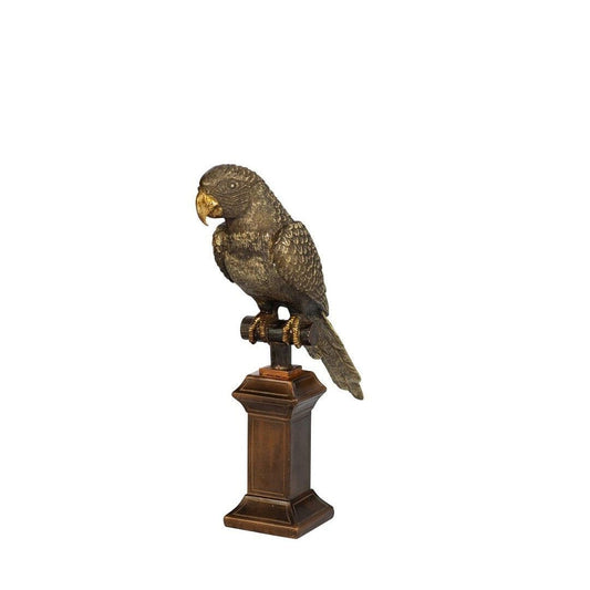 Flocked Parrot Ornament - Small Ornament Leather Gallery