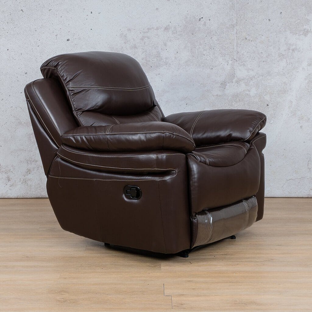 Geneva 1 Seater Leather Recliner Leather Recliner Leather Gallery Choc
