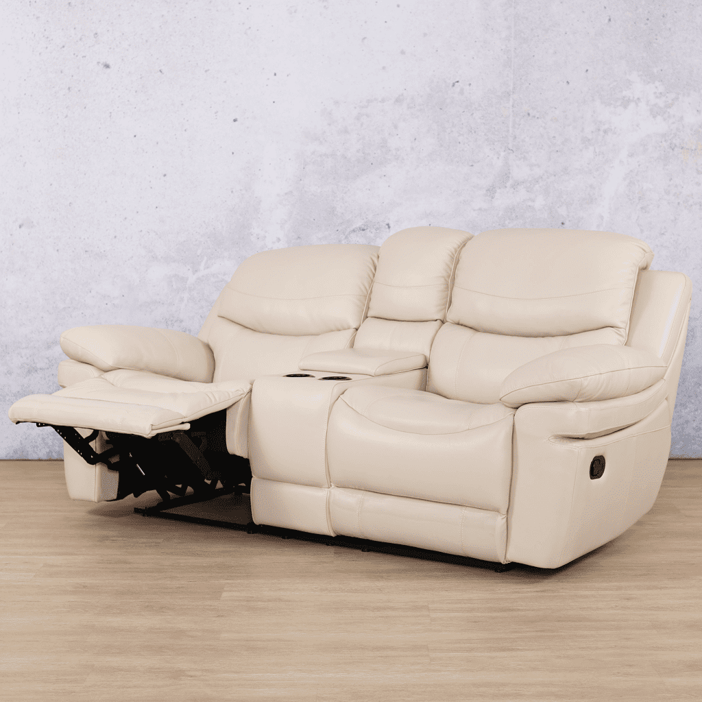Geneva 2 Seater Home Theatre Leather Recliner Leather Recliner Leather Gallery beige-g