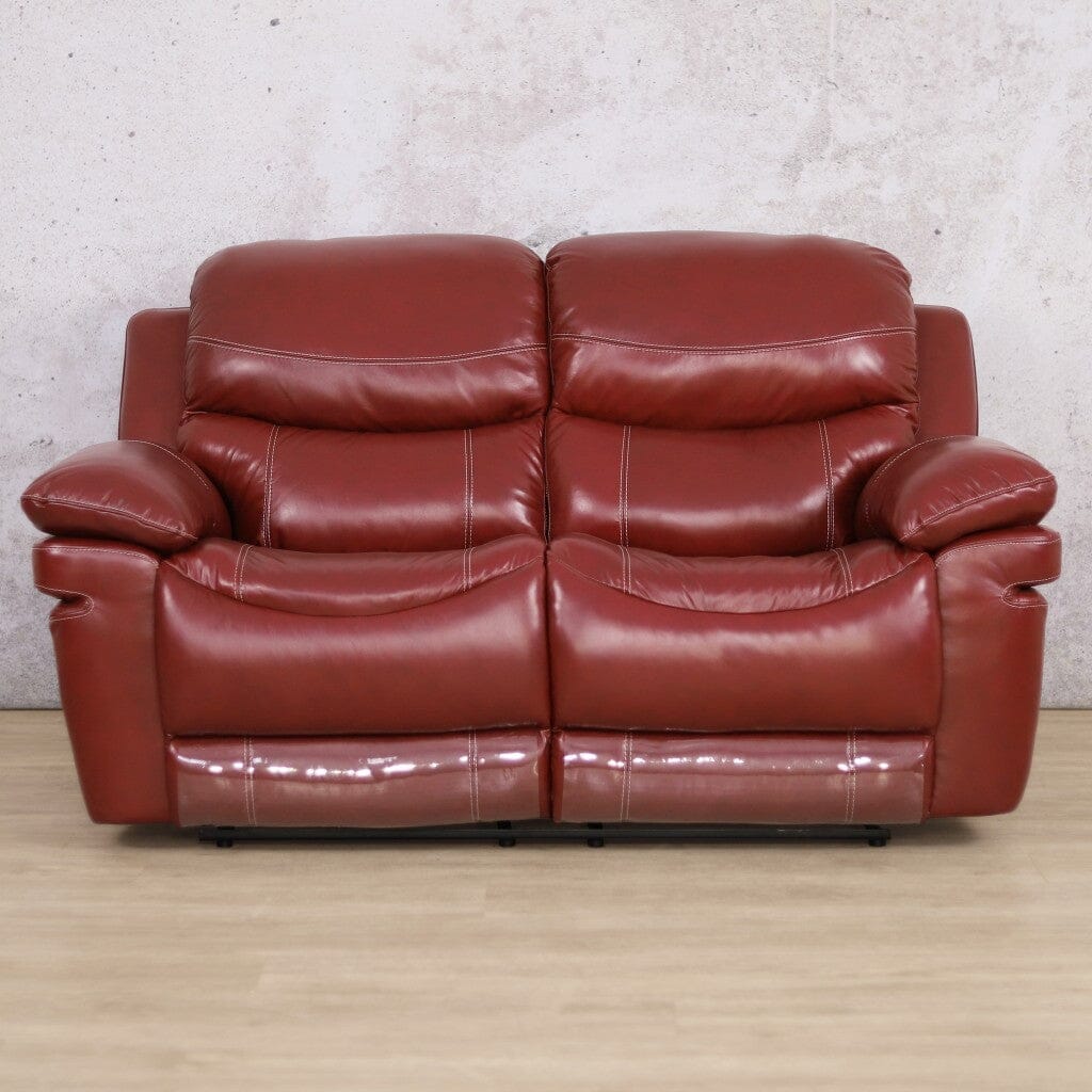 Geneva 2 Seater Leather Recliner Leather Recliner Leather Gallery wine