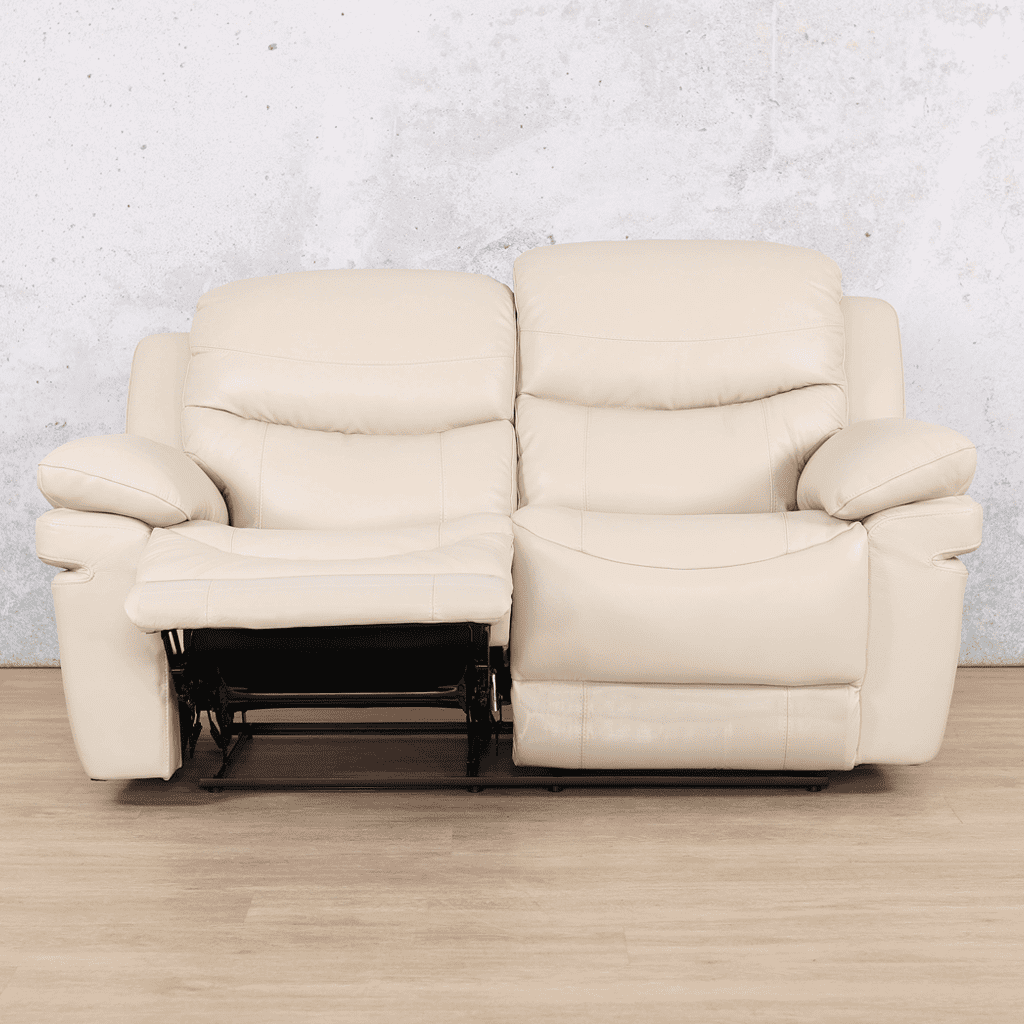 Geneva 2 Seater Leather Recliner Leather Recliner Leather Gallery beige-g