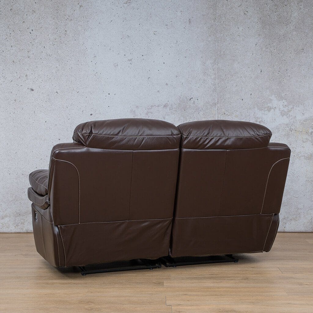 Geneva 2 Seater Leather Recliner Leather Recliner Leather Gallery choc