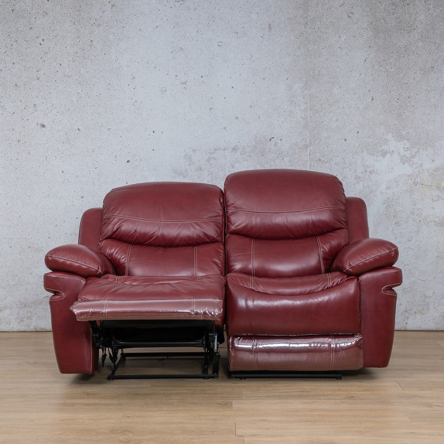 Geneva 2 Seater Leather Recliner Leather Recliner Leather Gallery Wine-g