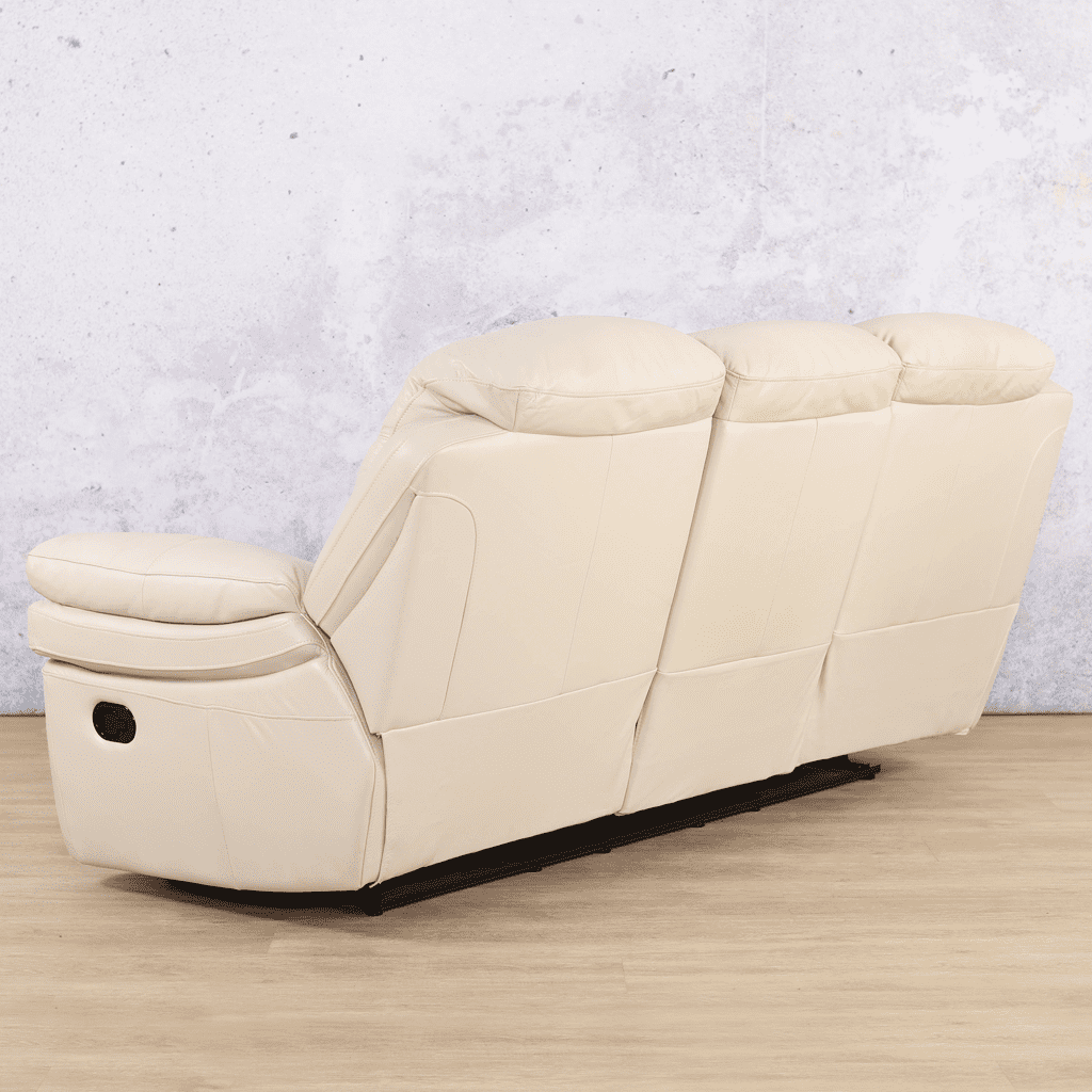 Geneva 3 + 2 + 1 Leather Recliner Suite - Leather Recliner | Beige-G
