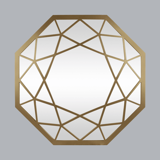 Geoid Mirror - Gold Mirror Leather Gallery Gold 1200 x 1200