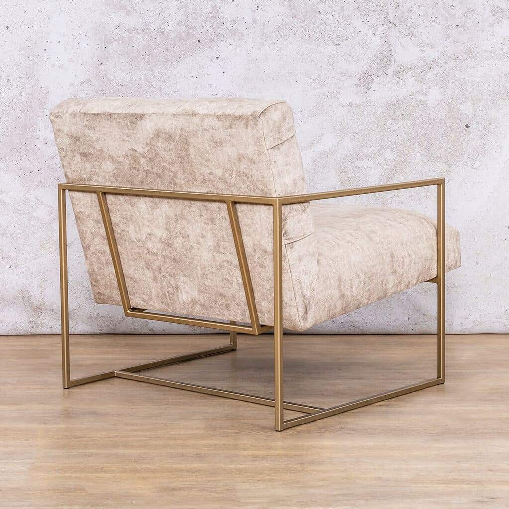 Back Rest View of the Gilmore Modern Occasional Chair | Fabric Armchair - Warm Mocha | Occasional Chairs For Sale at Leather Gallery | Occasional Chairs South Africa