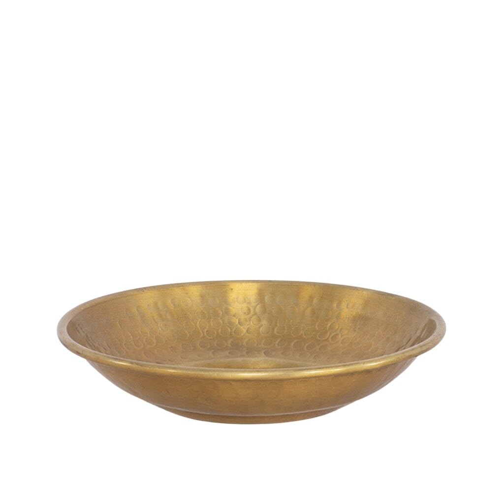 Golden Layne Hammered Bowl - Medium Bowl Leather Gallery