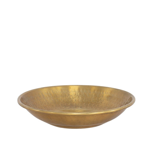 Golden Layne Hammered Bowl - Medium Bowl Leather Gallery