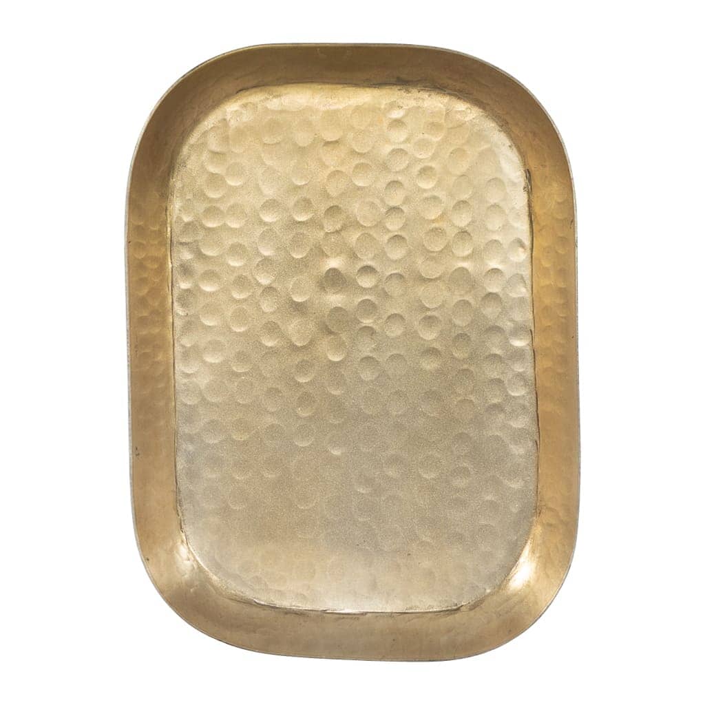 Golden Lexus Hammered Tray - Medium Trays Leather Gallery 