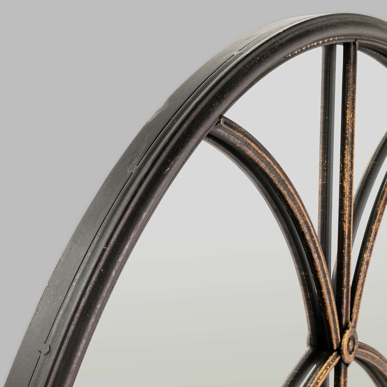 Hardley Black-and  Gold Mirror | Leather Gallery