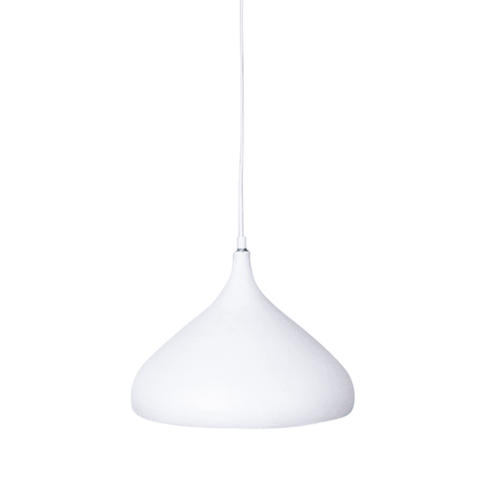 Harlow White & Gold Pendant Light Hanging Lights Leather Gallery