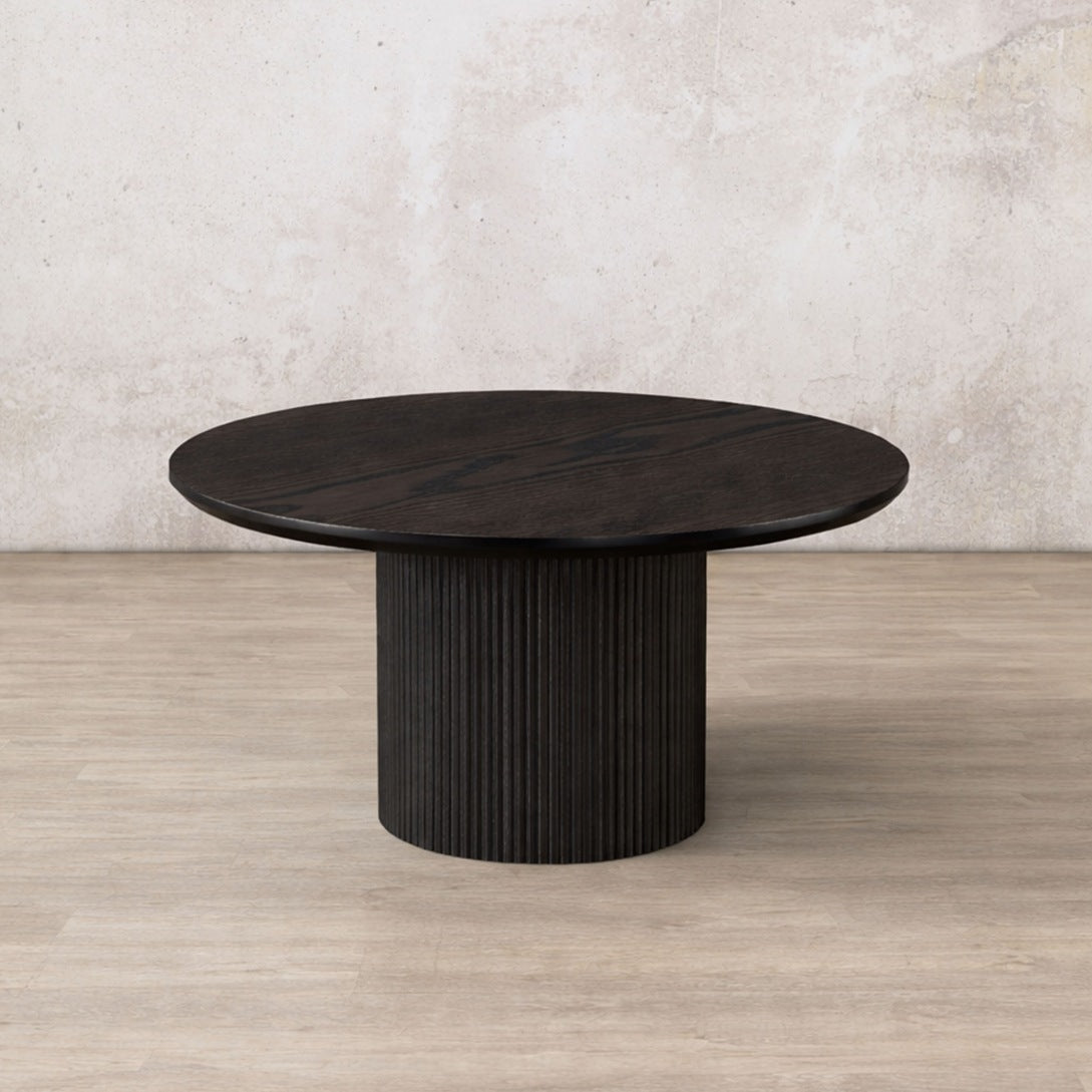 Helmsley Coffee Table - Black | Coffee tables, round coffee tables, black coffee table, wood coffee table 