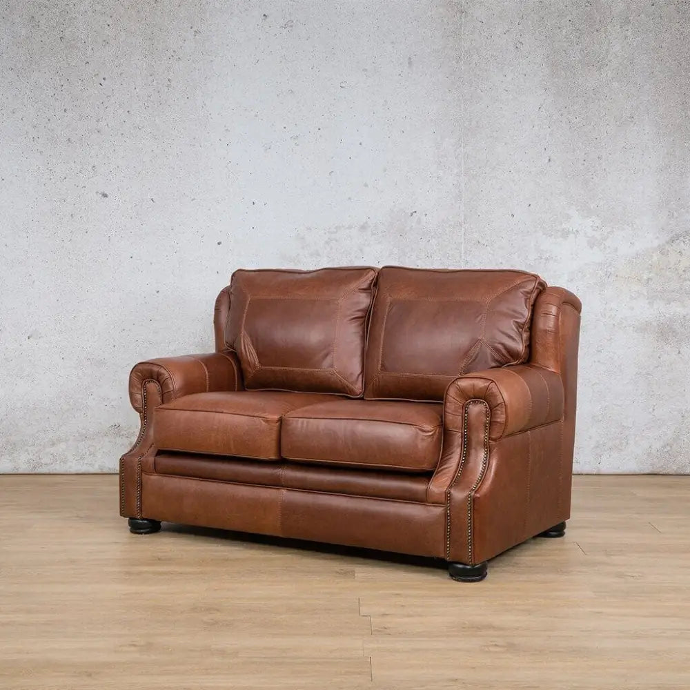 Highpoint 2 Leather Sofa Suite - Odingo Bark - Leather Sofa