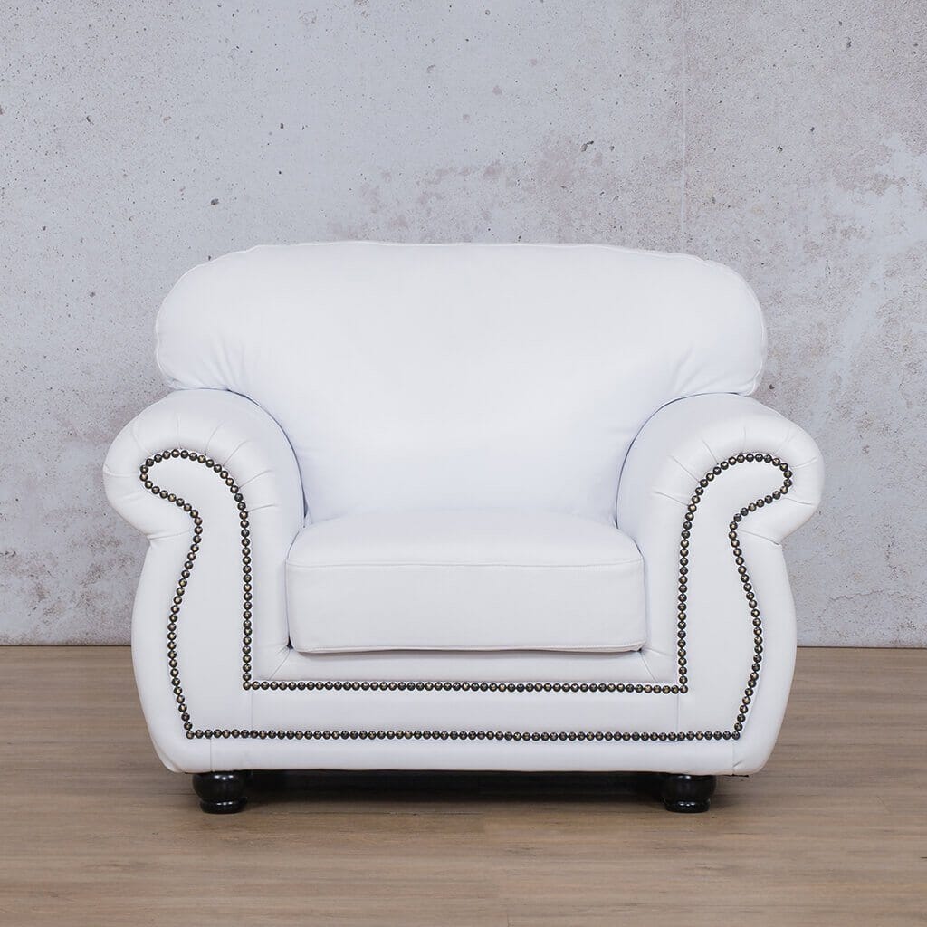 Isilo 1 Seater Leather Sofa Leather Sofa Leather Gallery Czar White 