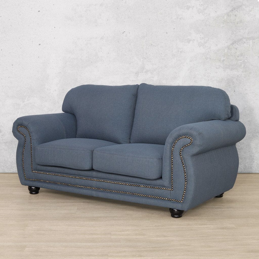 Isilo 2 Seater Fabric Sofa Fabric Sofa Leather Gallery-air-force-blue