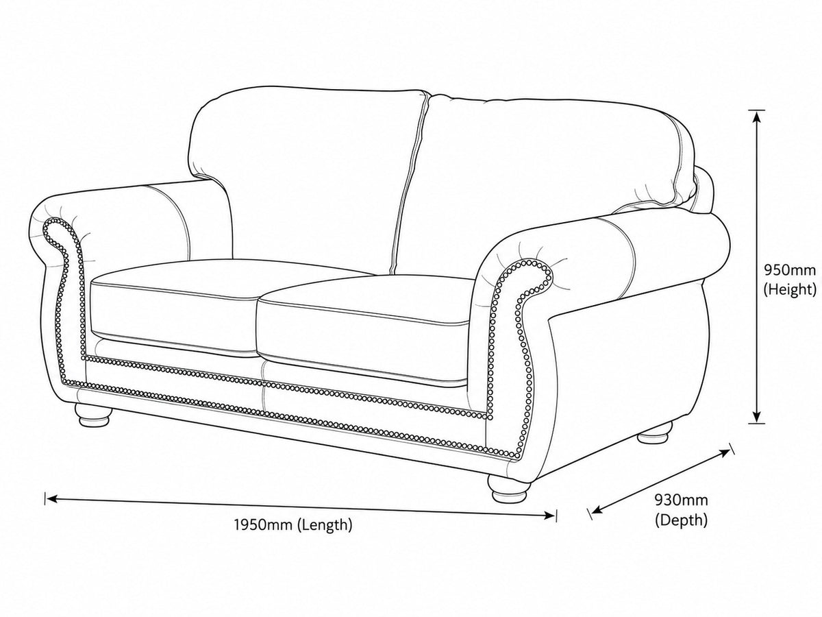 Isilo 2 Seater Fabric Couch