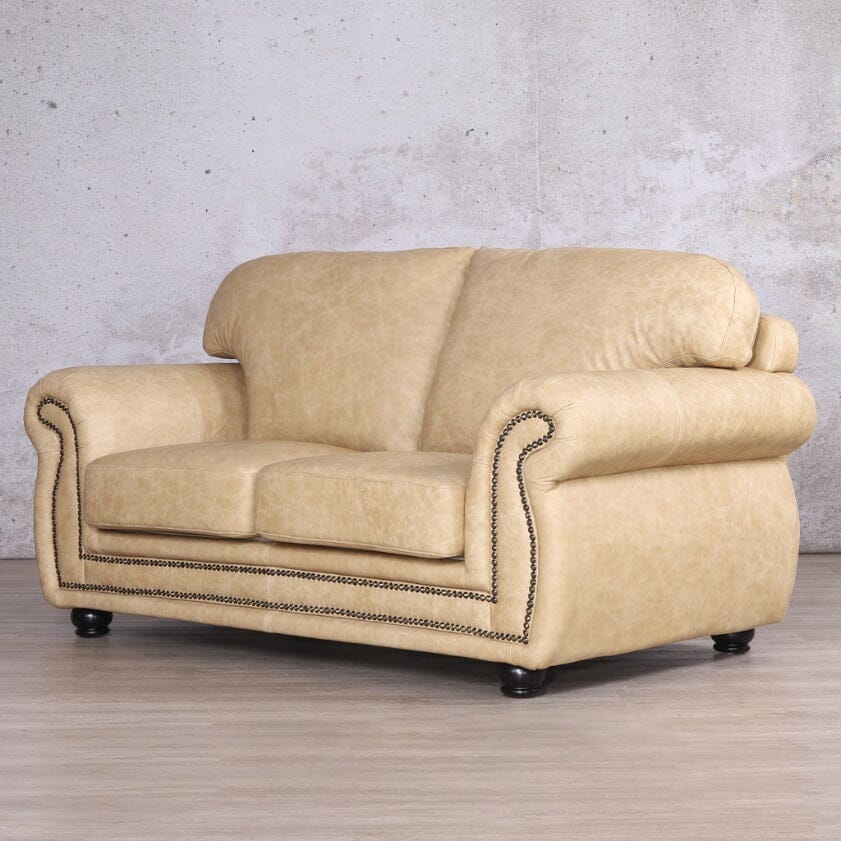 Isilo 2 Seater Leather Sofa Leather Sofa Leather Gallery-almond