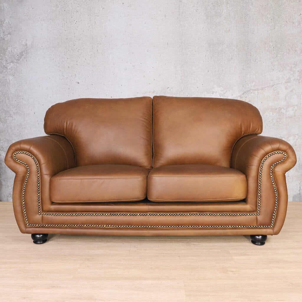 Isilo 2 Seater Leather Sofa Leather Sofa Leather Gallery-czar-pecan