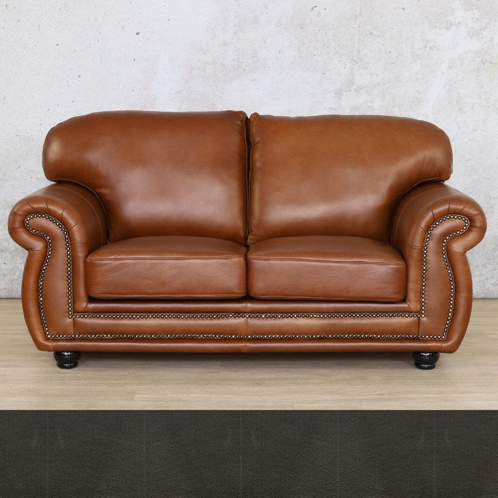 Isilo 2 Seater Leather Sofa Leather Sofa Leather Gallery Czar Anthracite
