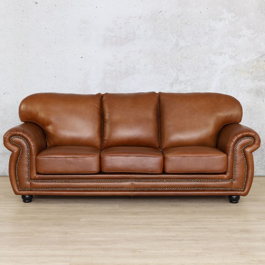 Isilo 3 + 2 + 1 Leather Sofa Suite - Leather Sofa Czar pecan