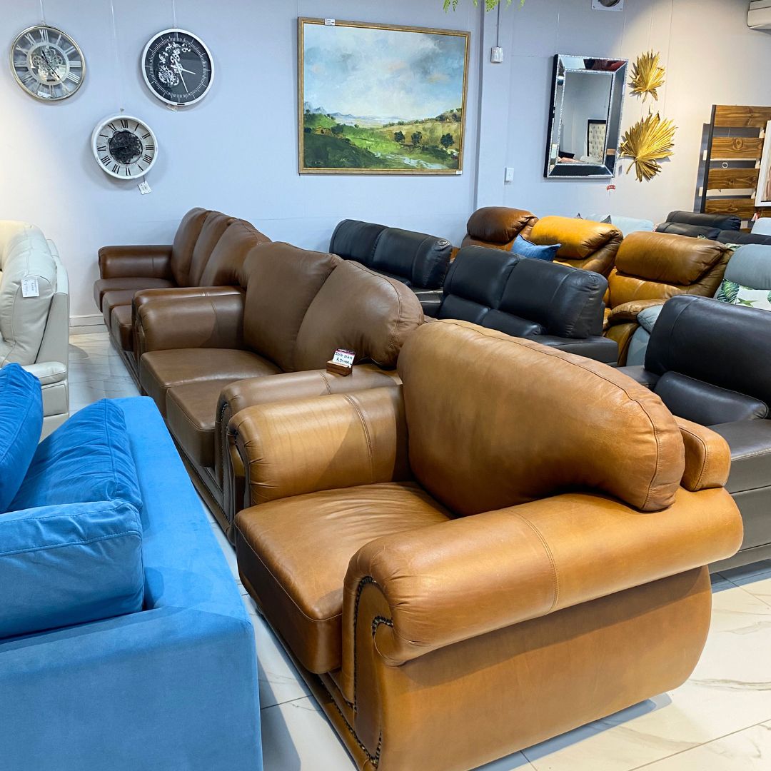 Isilo 3+2+1 Leather Suite - Warehouse Clearance