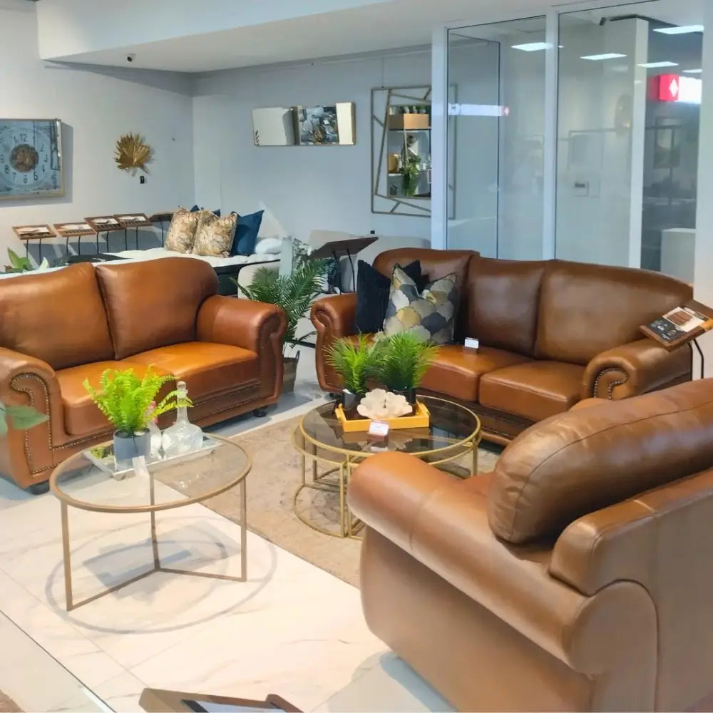 Isilo 3 + 2 + 1 Leather Suite - Warehouse Clearance - Leather Sectional