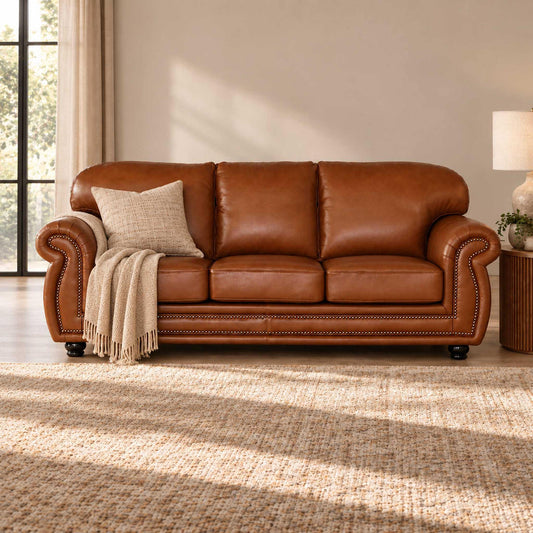 Isilo 3 Seater Leather Couch