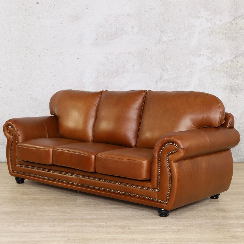 Isilo 3 Seater Leather Sofa Leather Sofa Leather Gallery  Royal Walnut 