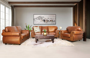Isilo 3+2+1 Leather Sofa Suite Leather Sofa Leather Gallery Royal Walnut 